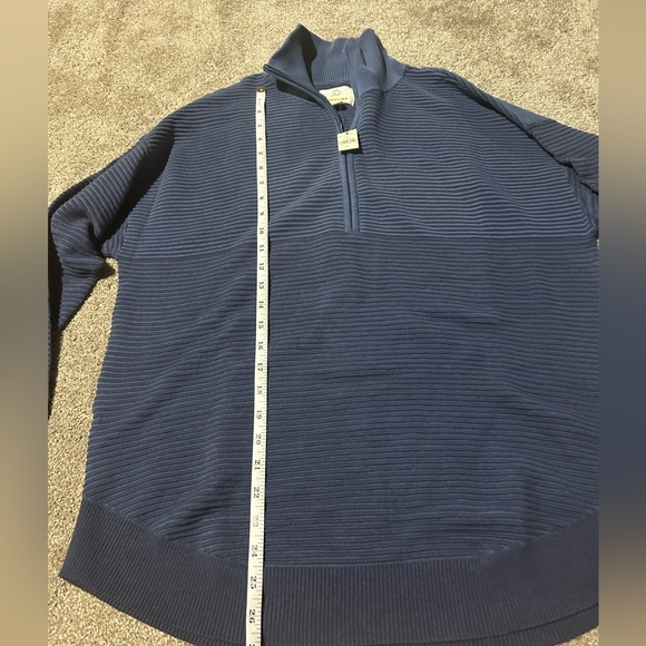 NWT 1/4 zip Blue Aerie Offline ribbed pullover - Picture 4 of 6